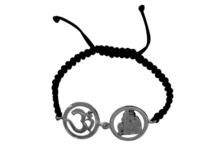 Om & Sai Bracelet in silver